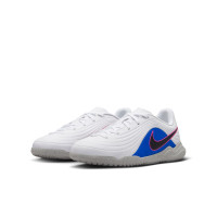 Nike Tiempo Maestro Club Zaalvoetbalschoenen (IN) Kids Wit Blauw Felroze