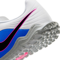 Nike Tiempo Maestro Club Zaalvoetbalschoenen (IN) Kids Wit Blauw Felroze