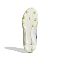 adidas F50 Sparkfusion League Gras / Kunstgras Voetbalschoenen (MG) Kids Wit Grijs Neongeel