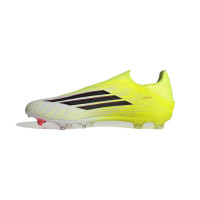 adidas F50 League Laceless Grass/Artificial Grass Football Boots (MG) Neon Yellow Black Red