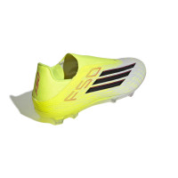 adidas F50 League Laceless Grass/Artificial Grass Football Boots (MG) Neon Yellow Black Red