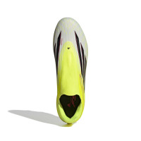 adidas F50 League Laceless Grass/Artificial Grass Football Boots (MG) Neon Yellow Black Red