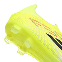 adidas F50 League Laceless Grass/Artificial Grass Football Boots (MG) Neon Yellow Black Red