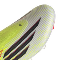 adidas F50 League Laceless Grass/Artificial Grass Football Boots (MG) Neon Yellow Black Red
