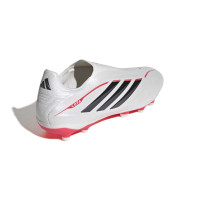adidas Copa Pure IV League Laceless Grass Football Boots (FG) White Black Red