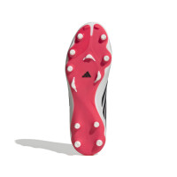 adidas Copa Pure IV League Laceless Grass Football Boots (FG) White Black Red