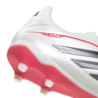 adidas Copa Pure IV League Laceless Grass Football Boots (FG) White Black Red