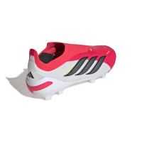 adidas Predator Elite Veterloze Gras Voetbalschoenen (FG) Kids Rood Wit Zwart