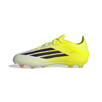 adidas F50 Elite Gras Football Boots (FG) Kids Neon Yellow Black Red