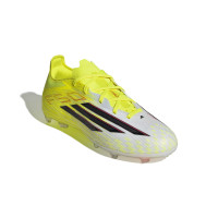 adidas F50 Elite Gras Football Boots (FG) Kids Neon Yellow Black Red