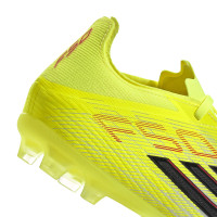 adidas F50 Elite Gras Football Boots (FG) Kids Neon Yellow Black Red