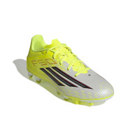 adidas F50 Club Gras / Kunstgras Voetbalschoenen (MG) Neongeel Zwart Rood