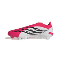 adidas Predator League Veterloze Gras Voetbalschoenen (FG) Rood Wit Zwart