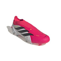 adidas Predator League Veterloze Gras Voetbalschoenen (FG) Rood Wit Zwart