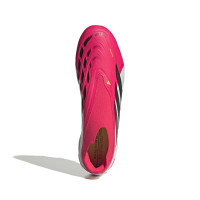 adidas Predator League Veterloze Gras Voetbalschoenen (FG) Rood Wit Zwart
