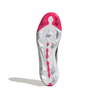 adidas Predator League Veterloze Gras Voetbalschoenen (FG) Rood Wit Zwart