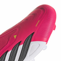 adidas Predator League Veterloze Gras Voetbalschoenen (FG) Rood Wit Zwart