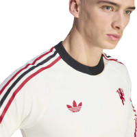 adidas Manchester United Originals T-Shirt Lange Mouwen Wit Rood Zwart