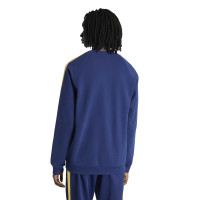 adidas Real Madrid Originals Crew Sweater Donkerblauw Wit Goud