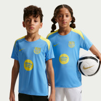 Nike FC Barcelona Strike Trainingsshirt 2025-2026 Kids Lichtblauw Felgeel