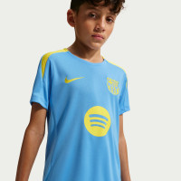 Nike FC Barcelona Strike Trainingsshirt 2025-2026 Kids Lichtblauw Felgeel
