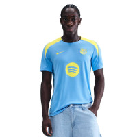 Nike FC Barcelona Strike Trainingsset 2025-2026 Lichtblauw Donkerblauw Felgeel