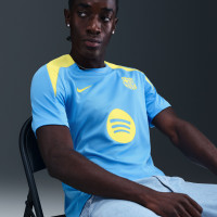 Nike FC Barcelona Strike Trainingsshirt 2025-2026 Lichtblauw Felgeel