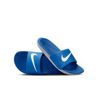 Nike Kawa Slippers Kids Blauw Wit