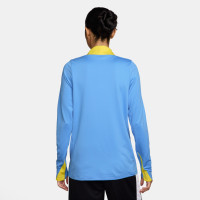 Nike FC Barcelona Strike Training sweater 1/4-Zip 2025-2026 Women's Light Blue Bright Yellow