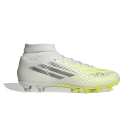 adidas F50 Sparkfusion League Grass/Artificial Grass Football Boots (MG) Women's White Grey Neon Yellow