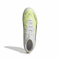 adidas F50 Sparkfusion League Gras / Kunstgras Voetbalschoenen (MG) Dames Wit Grijs Neongeel