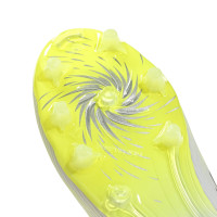 adidas F50 Sparkfusion League Grass/Artificial Grass Football Boots (MG) Women's White Grey Neon Yellow