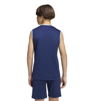 adidas Entrada 26 Tanktop Kids Donkerblauw Wit