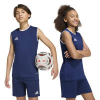 adidas Entrada 26 Tanktop Kids Donkerblauw Wit