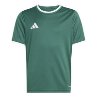 adidas Entrada 26 Kids Football Shirt Dark Green White