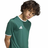 adidas Entrada 26 Kids Football Shirt Dark Green White