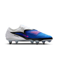 Nike Phantom 6 Low Elite Iron Stud Football Boots (SG) Pro Player Blue White Hot Pink