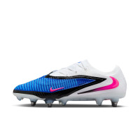 Nike Phantom 6 Low Elite Iron Stud Football Boots (SG) Pro Player Blue White Hot Pink