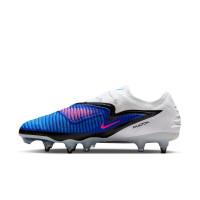 Nike Phantom 6 Low Elite Iron Stud Football Boots (SG) Pro Player Blue White Hot Pink