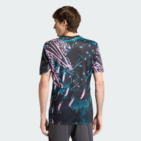 adidas Liverpool Pre-Match Trainingsshirt 2025-2026 Zwart Donkergroen Lichtroze