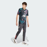 adidas Liverpool Pre-Match Trainingsshirt 2025-2026 Zwart Donkergroen Lichtroze