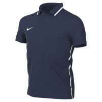 Nike Dri-FIT Park 26 Polo 1/4 Button Kids Dark Blue White