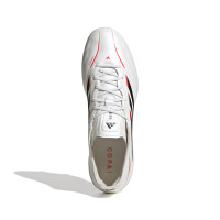 adidas Copa Pure IV Elite IJzeren-Nop Voetbalschoenen (SG) Wit Zwart Rood