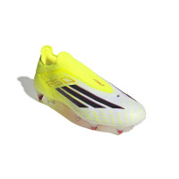 adidas F50 Elite Laceless Iron Stud Football Boots (SG) Neon Yellow Black Red