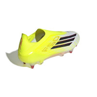 adidas F50 Elite Laceless Iron Stud Football Boots (SG) Neon Yellow Black Red
