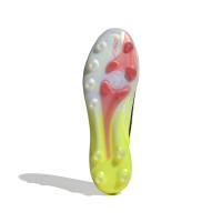 adidas F50 Elite Laceless Artificial Grass Football Boots (AG) Neon Yellow Black Red