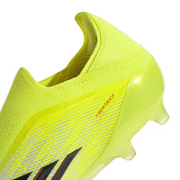 adidas F50 Elite Laceless Artificial Grass Football Boots (AG) Neon Yellow Black Red