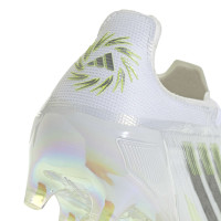 adidas F50 Sparkfusion Elite Low Grass/Artificial Grass Football Boots (MG) Women's White Grey Neon Yellow