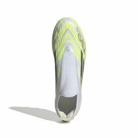 adidas F50 Sparkfusion Elite Veterloze Gras / Kunstgras Voetbalschoenen (MG) Dames Wit Grijs Neongeel