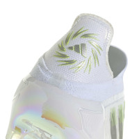 adidas F50 Sparkfusion Elite Veterloze Gras / Kunstgras Voetbalschoenen (MG) Dames Wit Grijs Neongeel